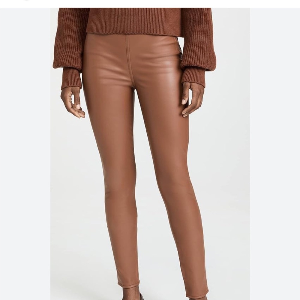 Rag and bone “Nina faux leather pull on skinny”